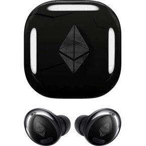 Skinit Decal Audio Skin Compatible with Samsung Galaxy Buds Pro - Skinit Originally Designed Ethereum Textured Logo Design in Kuwait