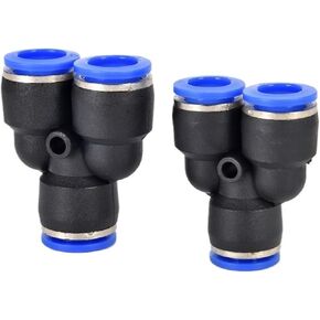 غطاء أزرق على شكل حرف Y ثلاثي الاتجاه PY6 موصل سريع للرغامى PY4/8/10/12/14/16 1 قطعة (PY12) in Kuwait