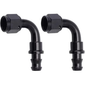 2 قطعة وصلة خرطوم القفل بالضغط 90 درجة/Fuiel/Ga محول 6AN 8AN 10AN in Kuwait