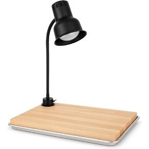 مجموعة محطة نحت احترافية، مصباح حراري أسود مقاس 24 بوصة مع ذراع مرن، لوح تقطيع من الخشب المطاطي ومقلاة بالتنقيط، 120 فولت 250 وات، مدرج في قائمة NSF in Kuwait