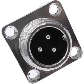 GX12 Connector Square Base Flange Socket 2 Pin 3 Pin 4 Pin 5 Pin 6 Pin 7 Pin Diameter 12 mm(6 Pin) in Kuwait