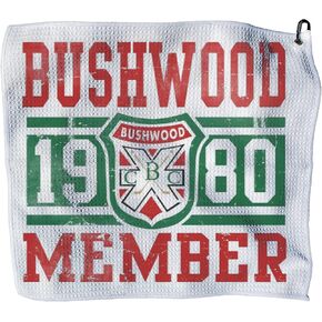 Bushwood Golf Towel – Funny Golf Bag Towel with Clip, 16 x 16 Microfiber Club Cleaning Towel, Novelty Golf Accessory in Kuwait