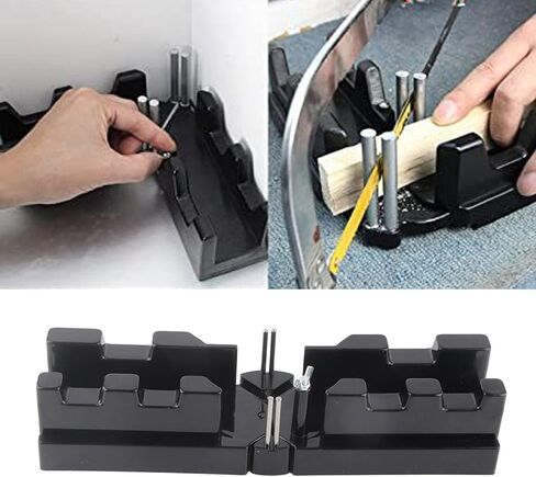 Miter Angles Cutting Tool, 12.2 x 3.3 x 2.6in High precision 2 in 1 Wear Resistance Measuring Template Instrument, for Woodworking Home Remodeling Plumbing in Kuwait