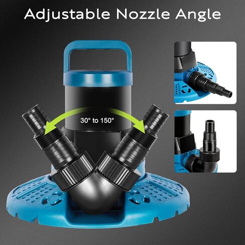 1/3 HP Automatic Pool Cover Pump, 2600 GPH Submersible Sump Pump with Auto On/Off, 25 ft Cord, 3/4" NPT Outlet, for Above Ground & Inground Pool Covers, Rooftop Drainage, UL Listed in Saudi Arabia