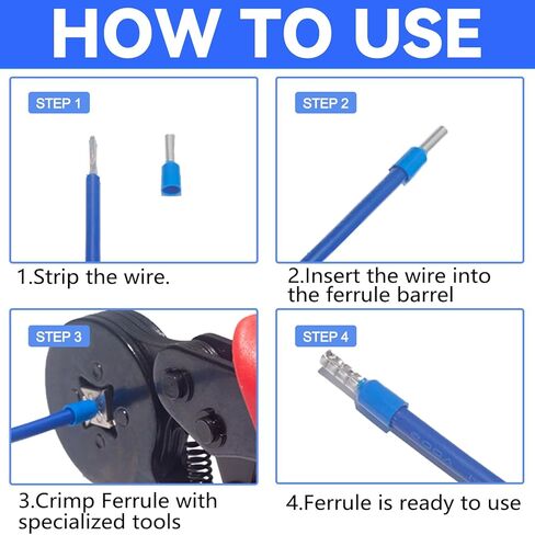 UL Listed 600pcs Wire Ferrules Terminals Kit AWG 22-10 Crimp Copper Ferrules Terminals Wiring Electrical Connector Nylon Insulated Pin Cord End Terminal for Electric, Industrial,etc. in Kuwait