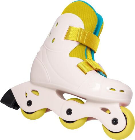 SKT HP Adjustable Inline Skates for Kids Ages 3-8, Ultra Lightweight Beginner Roller Skates for Toddlers Boys Girls, DIY Paintable Kids Inline Skates Comfortable Fit for Outdoor Indoor in Saudi Arabia