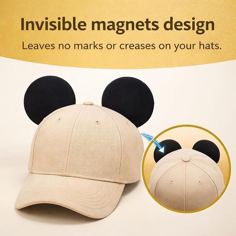 Magnetic Mouse Ears Attach to Any Hat Mouse Ears for Men Women Boys and Girls Mouse Ears Magnetic Ears for Caps in Saudi Arabia