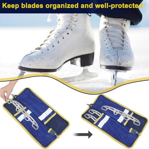Soulchen 15 x 4.5 Inches Durable Hockey Skate Blade Guards Bag with Customizable Nameplate Waterproof Ice Hockey Stick Blade Protector in Saudi Arabia
