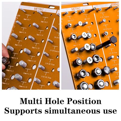 54 Nut Thread Gauges Checker Standard and Metric Checker Used A Standard Gauge to Set Pitch and Thread for The Chaser Thread Gauge with 22 Standard and 24 Metric Bolt and 8 Drill Bit Gauge in Saudi Arabia