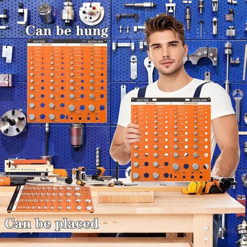 54 Nut Thread Gauges Checker Standard and Metric Checker Used A Standard Gauge to Set Pitch and Thread for The Chaser Thread Gauge with 22 Standard and 24 Metric Bolt and 8 Drill Bit Gauge in Saudi Arabia