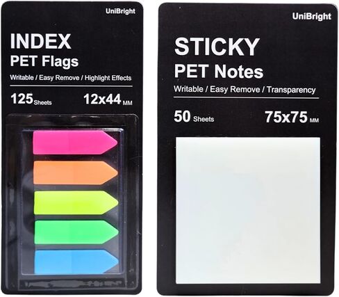 UniBright Sticky Index Tabs Combo Pack 440 Pcs Tabs for Notebooks Page Markers Page Tabs Book Tabs and Annotation Tabs with Bookmark Ruler and Dispenser Assorted Morandi Colors in Kuwait