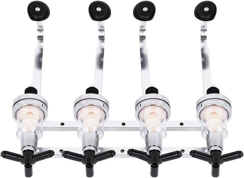 Liquor Dispenser 4-Bottle Wall-Mounted Cocktail Tap with Push Valves Suction Cups for Home Bar Bartending Tools Supplies in Saudi Arabia