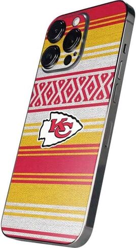 ملصق هاتف Skinit متوافق مع iPhone 16 Pro Max - تصميم NFL Kansas City Chiefs Trailblazer مرخص رسميًا in Saudi Arabia