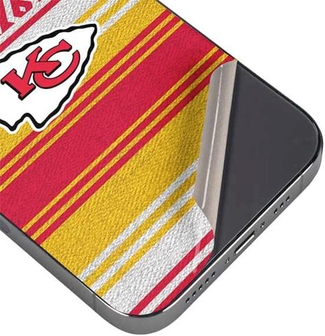 ملصق هاتف Skinit متوافق مع iPhone 16 Pro Max - تصميم NFL Kansas City Chiefs Trailblazer مرخص رسميًا in Saudi Arabia