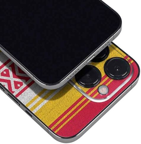 ملصق هاتف Skinit متوافق مع iPhone 16 Pro Max - تصميم NFL Kansas City Chiefs Trailblazer مرخص رسميًا in Saudi Arabia