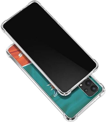 Skinit Clear Phone Case Compatible with Galaxy A32 5G - Officially Licensed NFL Miami Dolphins Design in Saudi Arabia