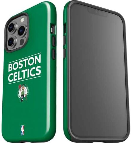 حافظة هاتف Skinit Impact متوافقة مع iPhone 15 Pro - مرخصة رسميًا من NBA Boston Celtics Standard - تصميم أخضر in Saudi Arabia