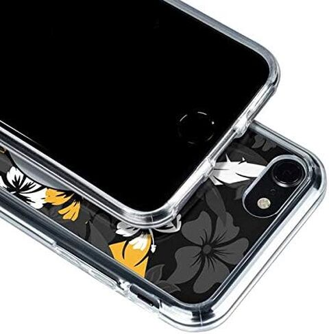 Skinit Clear Phone Case Compatible with iPhone SE (2nd & 3rd Gen) - Officially Licensed NFL Pittsburgh Steelers Tropical Print Design in Saudi Arabia