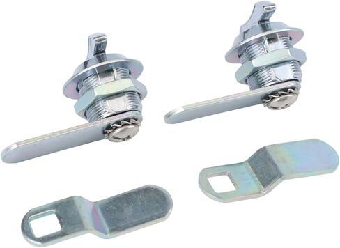 Thumb Operated Cam Lock Latch for RV for Marine Compartment Doors, Offset and Straight Cam, Durable Zinc Alloy (2 pcs) in Saudi Arabia