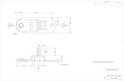 Trailer Cam Lock Door Latch Assembly 5" for Cargo, Enclosed, Horse and Utility Trailers Single Hinged Plated Steel. Applications for Small Service Doors When Space is Limited. (3) in Kuwait