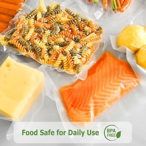 أكياس مانعة للتسرب من Gasbye، بكرات أكياس بطول 200 قدم مع 8 بوصات × 50 بوصة (كرتان) و11 بوصة × 50 بوصة (كرتان)، تصميم 7 طبقات فائق السماكة مضاد للثقب لتخزين الطعام محكم الغلق وفيديو صوتي، خالية من مادة BPA، 4 عبوات in Kuwait