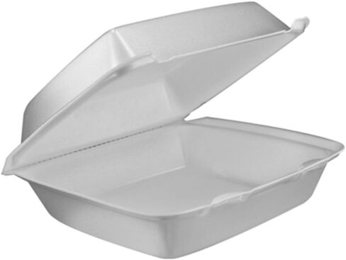 Dart Insulated Foam Hinged Lid Containers, 1-Compartment, 7.9 x 8.4 x 3.3, White, 200/Pack, 2 Packs/Carton in Saudi Arabia