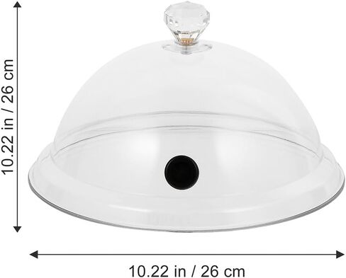 MERRYHAPY 2Pcs Smoking Dome Covers 10.23X10.23X5.51In Transparent Acrylic Smoke Infuser Lids Food Protective Covers for Molecular Cuisine Restaurant Kitchen Easy to Clean in Saudi Arabia