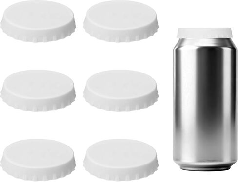 PATIKIL Silicone Soda Can Lids, 6 Pack 0.6" Height Reusable Soda Can Cover Stopper Protector Covers for Beer Drink Juice Beverage, Fits Standard Cans, 6 Color in Saudi Arabia
