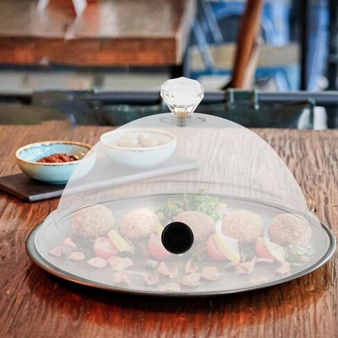 MERRYHAPY 2Pcs Smoking Dome Covers 10.23X10.23X5.51In Transparent Acrylic Smoke Infuser Lids Food Protective Covers for Molecular Cuisine Restaurant Kitchen Easy to Clean in Saudi Arabia