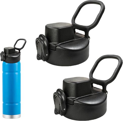 Water Bottle Lid Replacement for Bubba 24oz 32oz 40 oz Trailblazer Bottle，2pcs Auto Spout Lid for 16oz Wide Mouth Water Bottle Portable Replacement Cap in Saudi Arabia