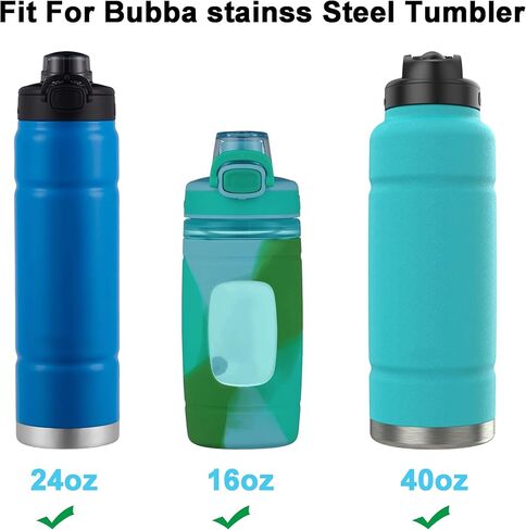 Water Bottle Lid Replacement for Bubba 24oz 32oz 40 oz Trailblazer Bottle，2pcs Auto Spout Lid for 16oz Wide Mouth Water Bottle Portable Replacement Cap in Saudi Arabia
