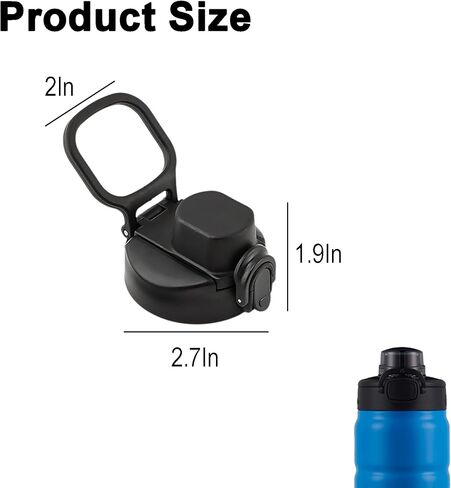 Water Bottle Lid Replacement for Bubba 24oz 32oz 40 oz Trailblazer Bottle，2pcs Auto Spout Lid for 16oz Wide Mouth Water Bottle Portable Replacement Cap in Saudi Arabia