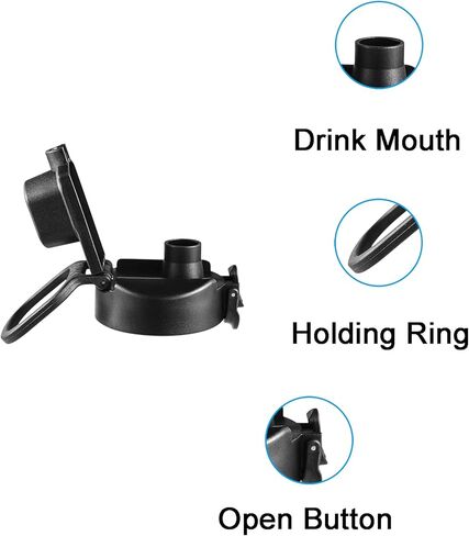 Water Bottle Lid Replacement for Bubba 24oz 32oz 40 oz Trailblazer Bottle，2pcs Auto Spout Lid for 16oz Wide Mouth Water Bottle Portable Replacement Cap in Saudi Arabia
