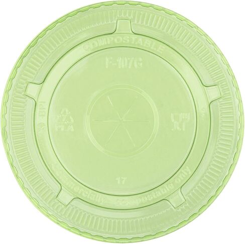 Karat Earth 107mm PLA Flat Lids for 32oz Cold Cups, BPI Certified Lids – 500 Count in Saudi Arabia