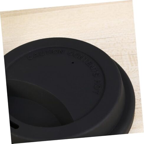 BESTOYARD Reusable Silicone Coffee Mug Lids Set of 4 with Drinking Hole and Air Vent Leak-Resistant Cup Covers for Hot and Cold Beverage Travel Cups 3.74In Diameter in Saudi Arabia