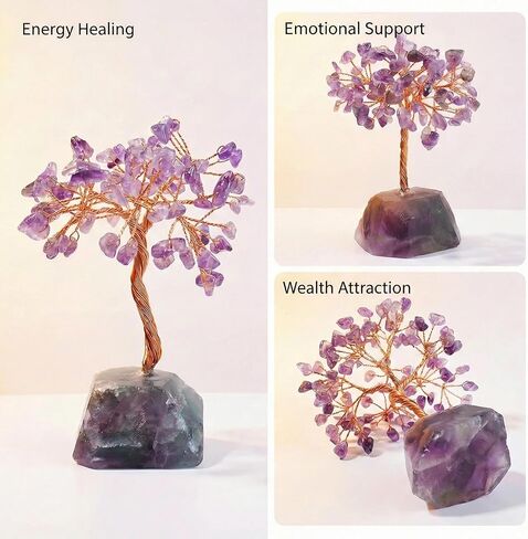 Tree of Life Healing Crystal Trees for Home Decor, Crystal Tree of Life Sister Birthday Gifts Home Decor Birthday Gift for Mom Positive Energy New House Warming Gifts for Women in Kuwait