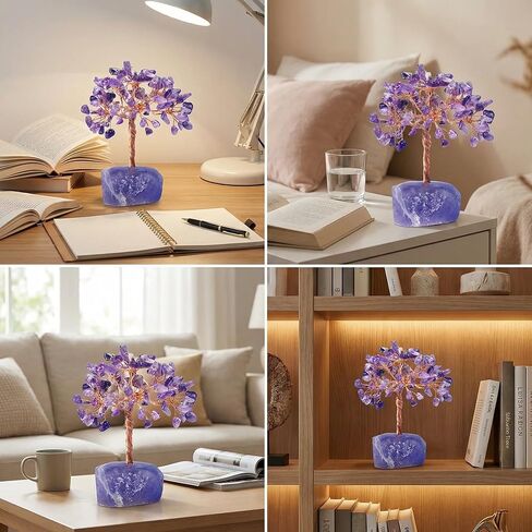 Tree of Life Healing Crystal Trees for Home Decor, Crystal Tree of Life Sister Birthday Gifts Home Decor Birthday Gift for Mom Positive Energy New House Warming Gifts for Women in Kuwait