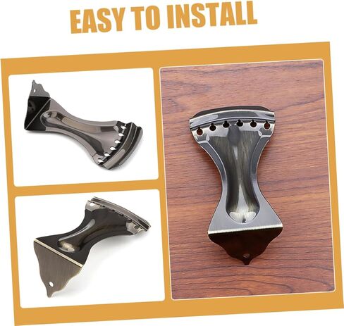 BESPORTBLE 6-String Metal Tailpiece for Guitar Acoustic and Electric Guitar Bridge Replacement Sturdy Antique Bronze Tailpiece Screws for Improved Sound in Saudi Arabia