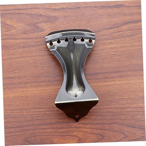 BESPORTBLE 6-String Metal Tailpiece for Guitar Acoustic and Electric Guitar Bridge Replacement Sturdy Antique Bronze Tailpiece Screws for Improved Sound in Saudi Arabia