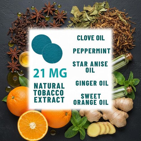 رقعات عشبية مضادة للدخان من توليفيتا - على شكل دائرة 21 ملجم (أزرق مخضر)، أقلع عن التدخين وساعد في تقليل الرغبة الشديدة في التدخين | مساعدات عشبية للإقلاع عن التدخين من أجل نمط حياة أكثر صحة - 30 رقعة in Kuwait