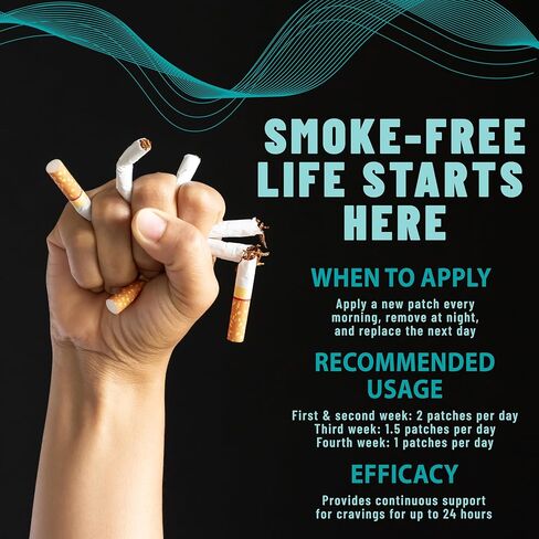 رقعات عشبية مضادة للدخان من توليفيتا - على شكل دائرة 21 ملجم (أزرق مخضر)، أقلع عن التدخين وساعد في تقليل الرغبة الشديدة في التدخين | مساعدات عشبية للإقلاع عن التدخين من أجل نمط حياة أكثر صحة - 30 رقعة in Kuwait