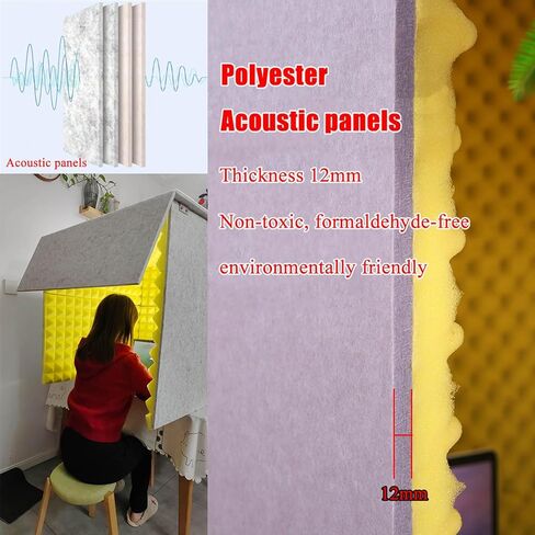 Portable Vocal Booth for Recording, Microphone Shield, Decreasing Noise, Desktop Soundproof Cover, Professional Recording Room, Simple Recording Studio, for Home Office,Red-80 * 80 * 80cm in Saudi Arabia