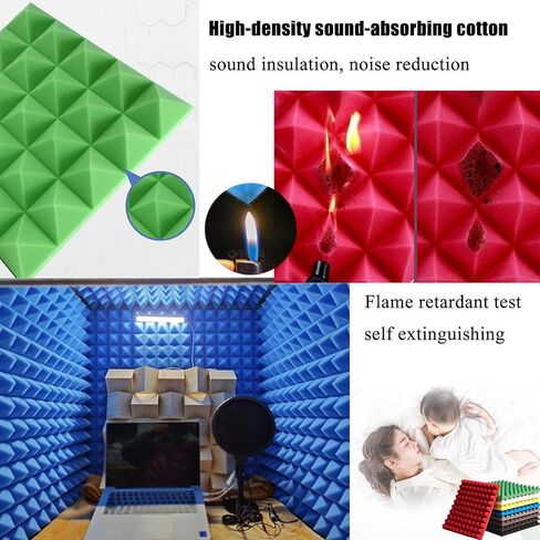 Portable Vocal Booth for Recording, Microphone Shield, Decreasing Noise, Desktop Soundproof Cover, Professional Recording Room, Simple Recording Studio, for Home Office,Red-80 * 80 * 80cm in Saudi Arabia
