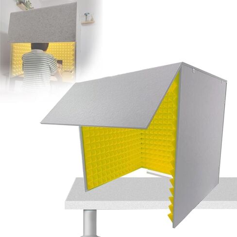 Portable Vocal Recording Studio, Desktop Sound Enclosures, Microphone Sound Enclosures, Soundproofing Sheds, Noise Reduction, for Home Offices and Studios,Green-80 * 80 * 80cm in Saudi Arabia