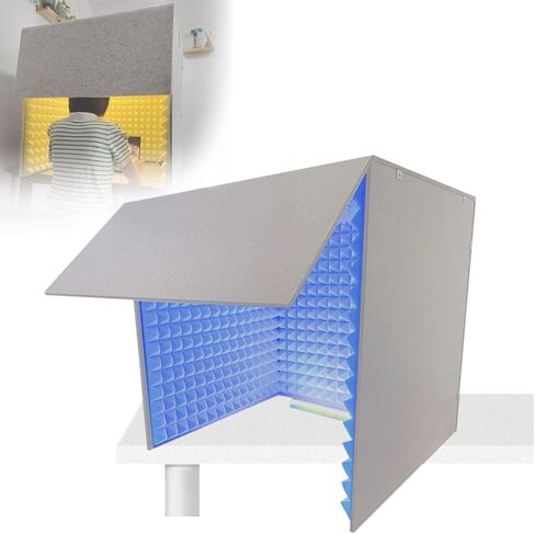 Portable Vocal Recording Studio, Desktop Sound Enclosures, Microphone Sound Enclosures, Soundproofing Sheds, Noise Reduction, for Home Offices and Studios,Green-80 * 80 * 80cm in Saudi Arabia