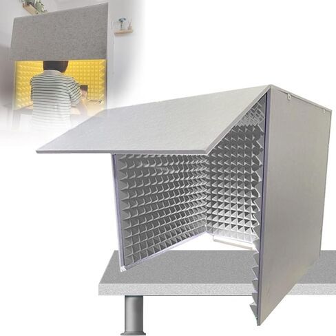 Portable Vocal Recording Studio, Desktop Sound Enclosures, Microphone Sound Enclosures, Soundproofing Sheds, Noise Reduction, for Home Offices and Studios,Green-80 * 80 * 80cm in Saudi Arabia