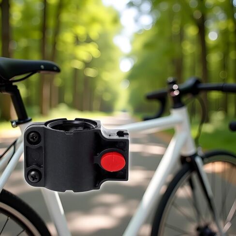 Universal Bike U-Lock Holder - Mount for Road and Mountain Bikes, Adjustable No-Drill Frame Bracket with Anti-Slip Design (Black) in Saudi Arabia