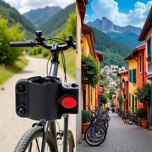 Universal Bike U-Lock Holder - Mount for Road and Mountain Bikes, Adjustable No-Drill Frame Bracket with Anti-Slip Design (Black) in Saudi Arabia