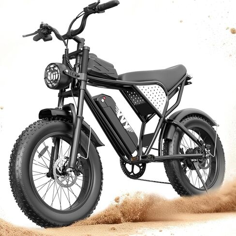 YVY Electric Bike for Adults: 1000W-3000W High Power Dual Motor for Powerful Hill Climbing, UL2849 Certified 20" Fat Tires All-Terrain eBike, Multiple Battery & Long Range Options in Saudi Arabia