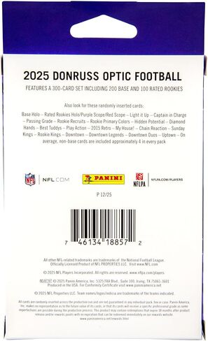 2025 Panini Donruss Optic Football Trading Cards Hanger Box in Saudi Arabia